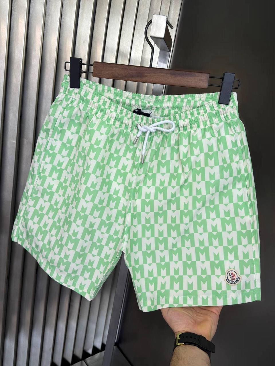 Moncler Green Swim Trunks